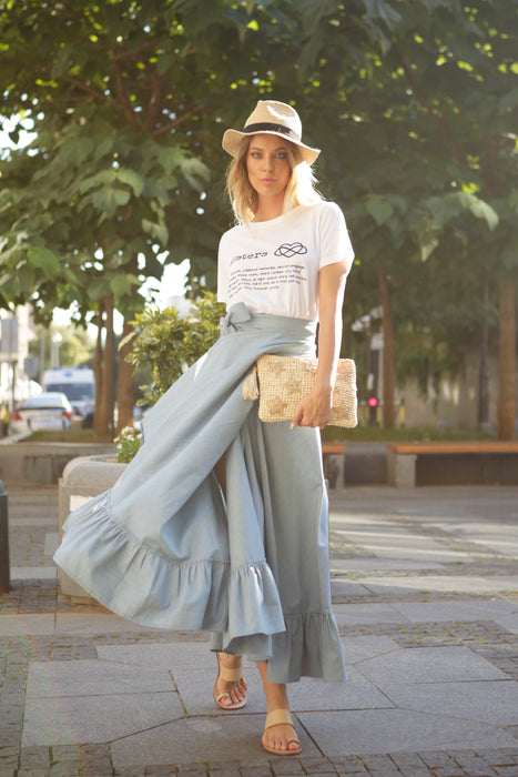 Daphne Ruffle Wrap Skirt